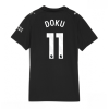 Manchester City Jeremy Doku #11 Cheap Away Stadium Shirt for Women 2025-26 UK Sale