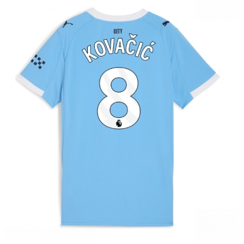 Manchester City Mateo Kovacic #8 Cheap Home Stadium Shirt for Women 2025-26 UK Sale