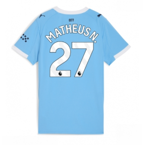 Manchester City Matheus Nunes #27 Cheap Home Stadium Shirt for Women 2025-26 UK Sale