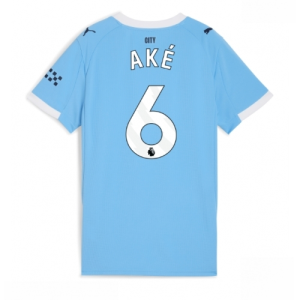 Manchester City Nathan Ake #6 Cheap Home Stadium Shirt for Women 2025-26 UK Sale