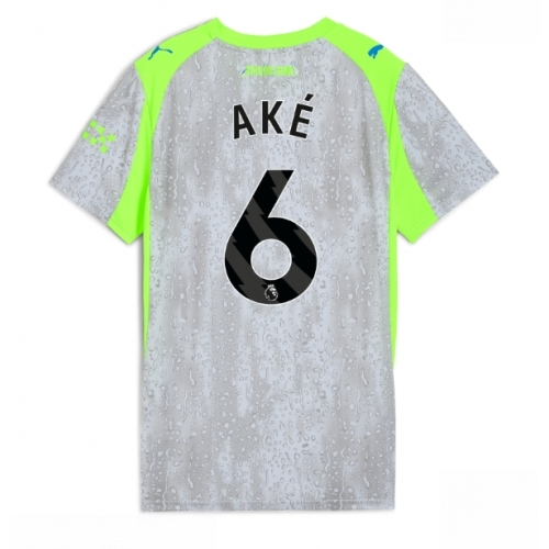 Manchester City Nathan Ake #6 Cheap Third Stadium Shirt for Women 2025-26 UK Sale
