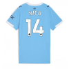 Manchester City Nico Gonzalez #14 Cheap Home Stadium Shirt for Women 2025-26 UK Sale