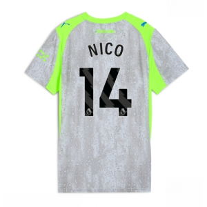 Manchester City Nico Gonzalez #14 Cheap Third Stadium Shirt for Women 2025-26 UK Sale