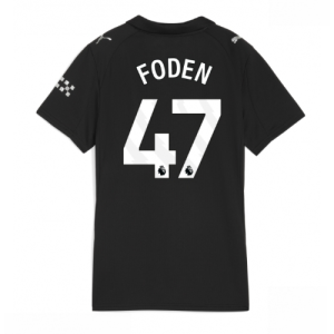 Manchester City Phil Foden #47 Cheap Away Stadium Shirt for Women 2025-26 UK Sale