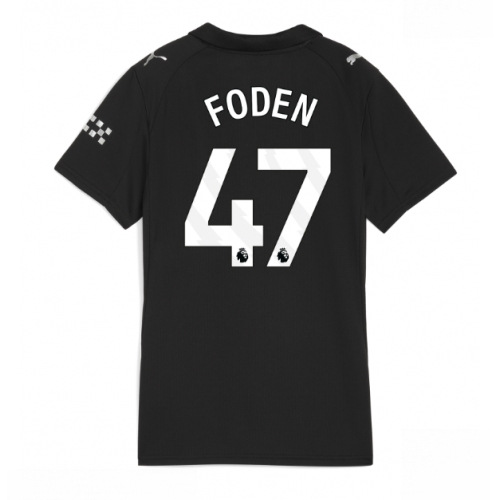Manchester City Phil Foden #47 Cheap Away Stadium Shirt for Women 2025-26 UK Sale