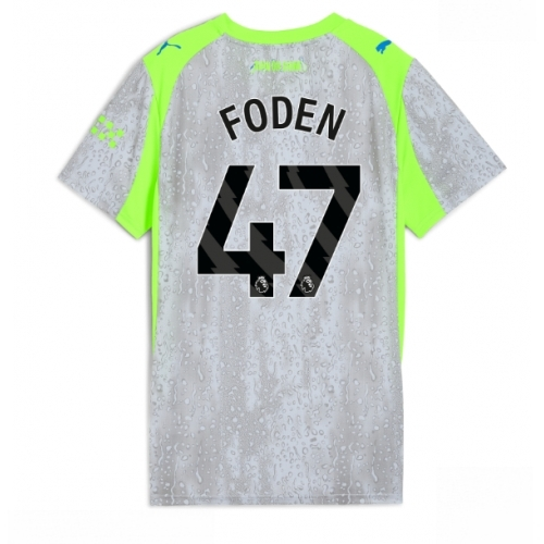 Manchester City Phil Foden #47 Cheap Third Stadium Shirt for Women 2025-26 UK Sale
