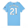 Manchester City Rayan Ait-Nouri #21 Cheap Home Stadium Shirt for Women 2025-26 UK Sale