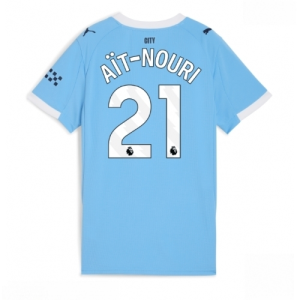 Manchester City Rayan Ait-Nouri #21 Cheap Home Stadium Shirt for Women 2025-26 UK Sale