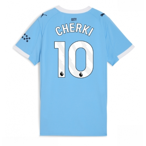 Manchester City Rayan Cherki #10 Cheap Home Stadium Shirt for Women 2025-26 UK Sale