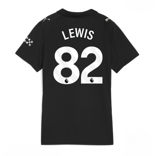 Manchester City Rico Lewis #82 Cheap Away Stadium Shirt for Women 2025-26 UK Sale