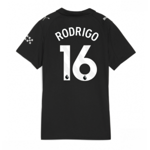 Manchester City Rodri Hernandez #16 Cheap Away Stadium Shirt for Women 2025-26 UK Sale
