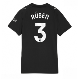 Manchester City Ruben Dias #3 Cheap Away Stadium Shirt for Women 2025-26 UK Sale