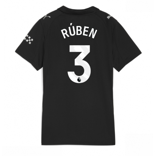 Manchester City Ruben Dias #3 Cheap Away Stadium Shirt for Women 2025-26 UK Sale