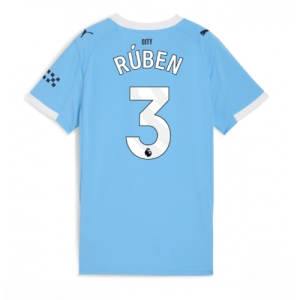 Manchester City Ruben Dias #3 Cheap Home Stadium Shirt for Women 2025-26 UK Sale