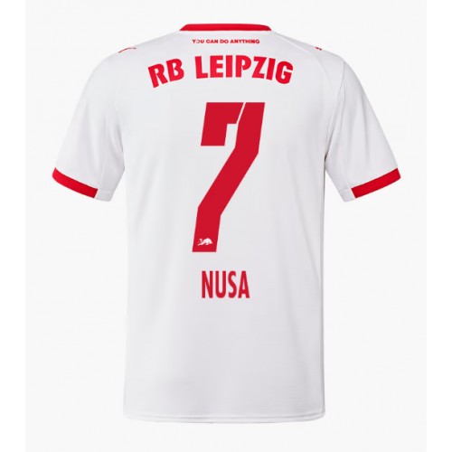RB Leipzig Antonio Nusa #7 Cheap Home Stadium Shirt 2025-26 for Men