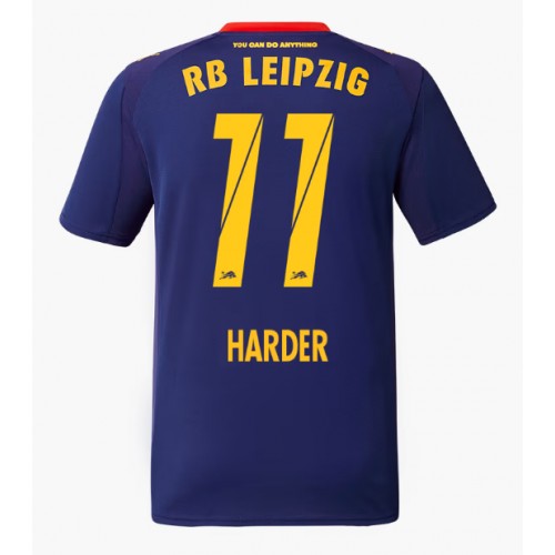 RB Leipzig Conrad Harder #11 Cheap Away Stadium Shirt 2025-26 for Men