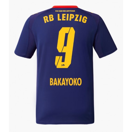 RB Leipzig Johan Bakayoko #9 Cheap Away Stadium Shirt 2025-26 for Men