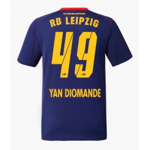 RB Leipzig Yan Diomande #49 Cheap Away Stadium Shirt 2025-26 for Men