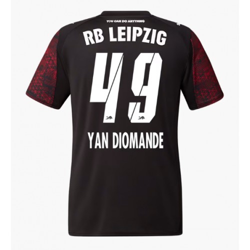 RB Leipzig Yan Diomande #49 Cheap Third Stadium Shirt 2025-26 for Men