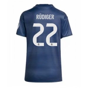 Real Madrid Antonio Rudiger #22 Cheap Away Stadium Shirt for Women 2025-26 UK Sale