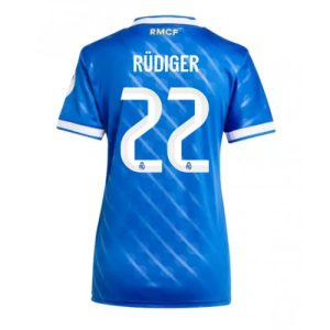 Real Madrid Antonio Rudiger #22 Cheap Third Stadium Shirt for Women 2025-26 UK Sale