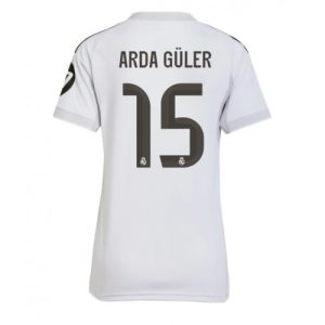 Real Madrid Arda Guler #15 Cheap Home Stadium Shirt for Women 2025-26 UK Sale