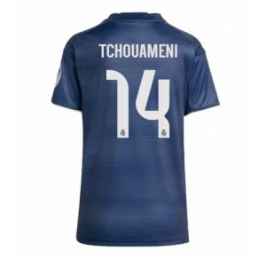 Real Madrid Aurelien Tchouameni #14 Cheap Away Stadium Shirt for Women 2025-26 UK Sale