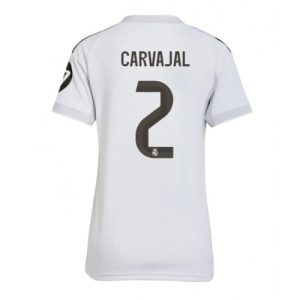 Real Madrid Daniel Carvajal #2 Cheap Home Stadium Shirt for Women 2025-26 UK Sale