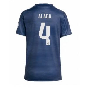Real Madrid David Alaba #4 Cheap Away Stadium Shirt for Women 2025-26 UK Sale