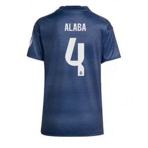 Real Madrid David Alaba #4 Cheap Away Stadium Shirt for Women 2025-26 UK Sale