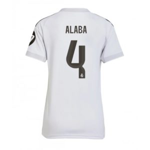 Real Madrid David Alaba #4 Cheap Home Stadium Shirt for Women 2025-26 UK Sale