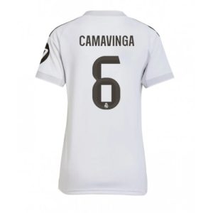 Real Madrid Eduardo Camavinga #6 Cheap Home Stadium Shirt for Women 2025-26 UK Sale