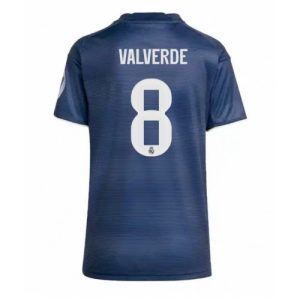 Real Madrid Federico Valverde #8 Cheap Away Stadium Shirt for Women 2025-26 UK Sale