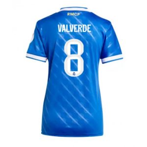 Real Madrid Federico Valverde #8 Cheap Third Stadium Shirt for Women 2025-26 UK Sale