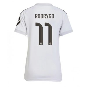 Real Madrid Rodrygo Goes #11 Cheap Home Stadium Shirt for Women 2025-26 UK Sale
