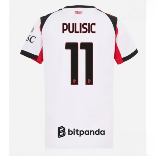 AC Milan Christian Pulisic #11 Cheap Away Stadium Shirt for Women 2025-26 On Sale