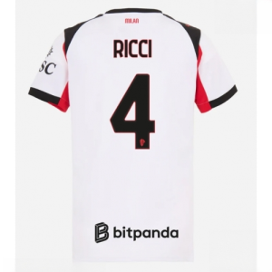 AC Milan Samuele Ricci #4 Cheap Away Stadium Shirt for Women 2025-26 On Sale