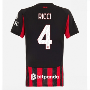 AC Milan Samuele Ricci #4 Cheap Home Stadium Shirt for Women 2025-26 On Sale