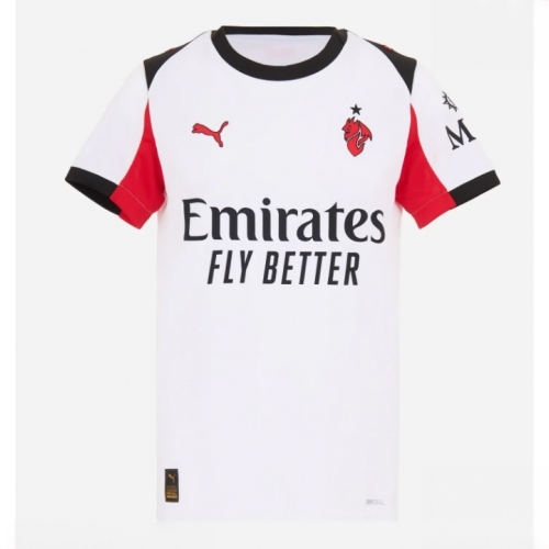 AC Milan Santiago Gimenez #7 Cheap Away Stadium Shirt for Women 2025-26 On Sale