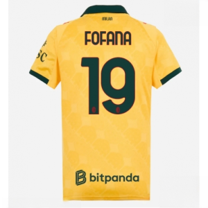AC Milan Youssouf Fofana #19 Cheap Third Stadium Shirt for Women 2025-26 On Sale