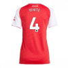 Arsenal Ben White #4 Cheap Home Football Shirt for Women 2025-26 Sale