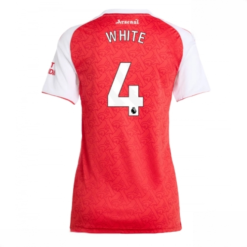 Arsenal Ben White #4 Cheap Home Football Shirt for Women 2025-26 Sale