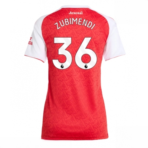 Arsenal Martin Zubimendi #36 Cheap Home Football Shirt for Women 2025-26 Sale