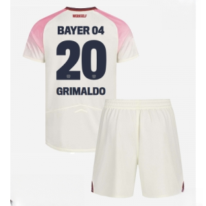 Bayer Leverkusen Alejandro Grimaldo #20 Cheap Away Stadium Football kit kids 2025-26 Sale (+ pants)