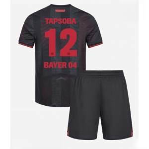 Bayer Leverkusen Edmond Tapsoba #12 Cheap Home Stadium Football kit kids 2025-26 Sale (+ pants)