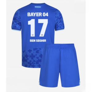 Bayer Leverkusen Eliesse Ben Seghir #17 Cheap Third Stadium Football kit kids 2025-26 Sale (+ pants)