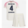 Bayer Leverkusen Jarell Quansah #4 Cheap Away Stadium Football kit kids 2025-26 Sale (+ pants)