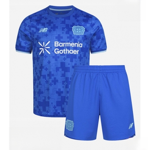 Bayer Leverkusen Jarell Quansah #4 Cheap Third Stadium Football kit kids 2025-26 Sale (+ pants)