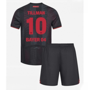 Bayer Leverkusen Malik Tillman #10 Cheap Home Stadium Football kit kids 2025-26 Sale (+ pants)