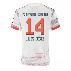 Bayern Munich Luis Diaz #14 Cheap Away Stadium Shirt for Women 2025-26 Sale